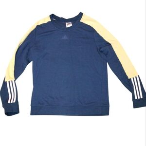 Blue and Cream Adidas Sweatshirt Size L